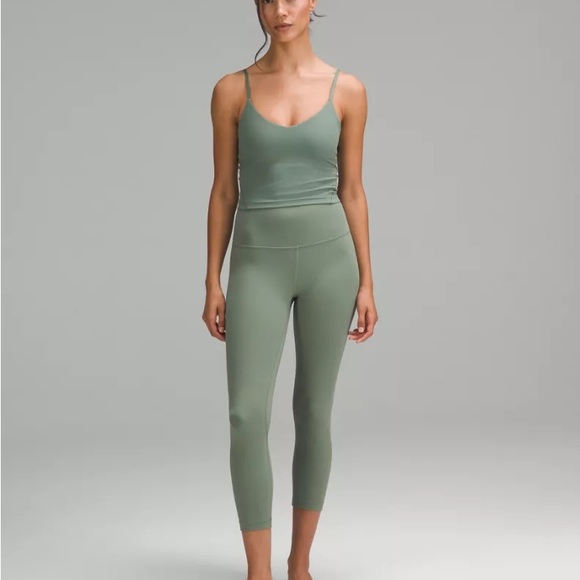 Lululemon Align high-rise crop leggings in grey eucalyptus size 10 - Picture 2 of 5